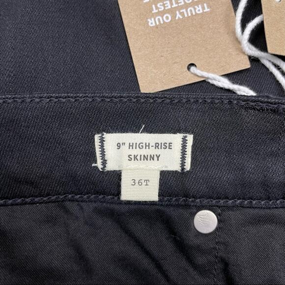 Madewell | TALL NWT Black 9” High Rise Long Skinny Jeans - Picture 12 of 15